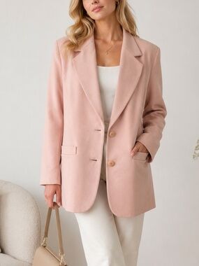NYGARD Blush Pink Wool & Cashmere Blazer